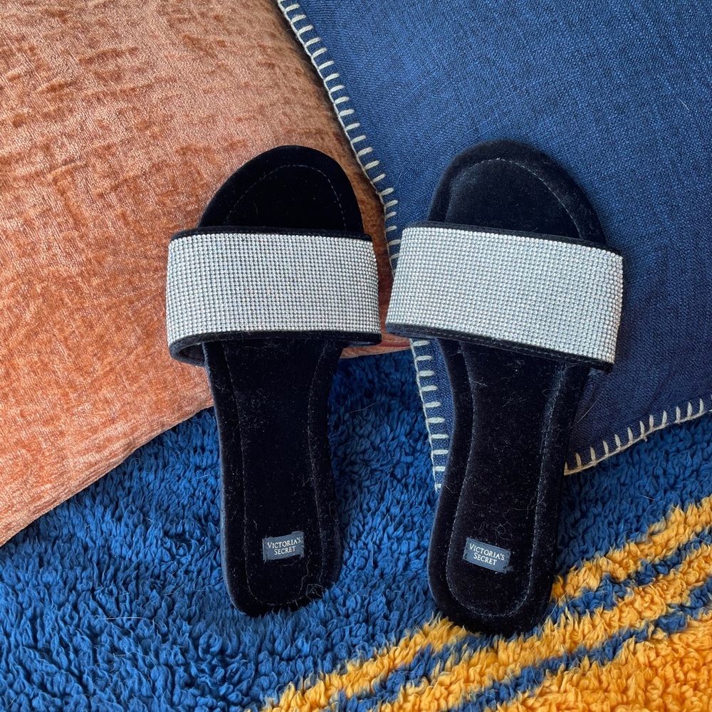 NNW Victoria Secret Black/diamond sparkle slipper